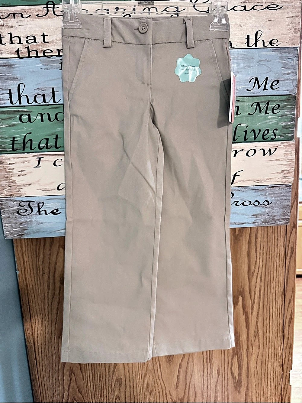 Girls uniform pants in Beige New